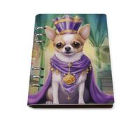 Chihuahua King of Mardi And Gras - Cuaderno recargable para estudio de trabajo