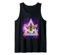 Chihuahua Laser Eyes Funny Dog In Space Galaxy Dogs Lover Camiseta sin Mangas