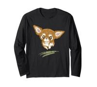 Chihuahua Lindo Cachorro Mascota Animal Divertido Arte ilustración Manga Larga