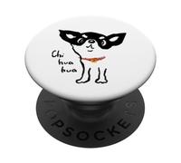 Chihuahua Lindo Cachorro Mascota Animal Divertido Arte ilustración PopSockets PopGrip Adhesivo