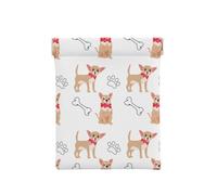 Chihuahua Lindos Perros y tazón, Squeeze Top Wallet Bolsa de Almacenamiento para Mujer Monedero pequeño Bolsa de Cambio