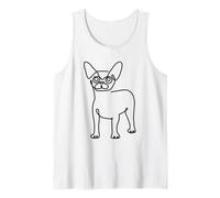 Chihuahua Line Minimal Camiseta sin Mangas