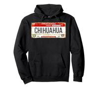 Chihuahua Mexico License Plate Travel Mexican Vacation Beach Sudadera con Capucha