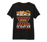 Chihuahua Mom Retro Vintage Funny Mama Puppy Dog Lover Camiseta Premium