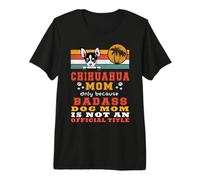 Chihuahua Mom Retro Vintage Funny Mama Puppy Dog Lover Camiseta Premium