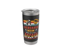 Chihuahua Mom Retro Vintage Funny Mama Puppy Dog Lover Vaso térmico de acero inoxidable de doble pared