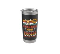 Chihuahua Mom Retro Vintage Funny Mama Puppy Dog Lover Vaso térmico de acero inoxidable de doble pared