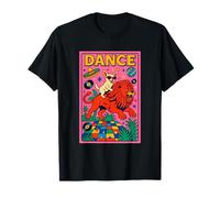 Chihuahua Montando un León Danza Brillante Pop Art Cool Camiseta