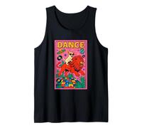 Chihuahua Montando un León Danza Brillante Pop Art Cool Camiseta sin Mangas