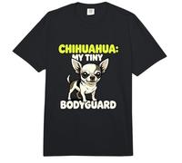 Chihuahua My Tiny Bodyguard Canine Pet Protector Dueño Comfort Colors Adult Heavyweight T-Shirt