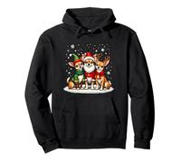 Chihuahua Navidad Perros Divertido Santa Reno Elfo Sudadera con Capucha