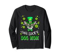 Chihuahua One Lucky Dog Mom Funny Dogs Lover St Patricks Day Manga Larga