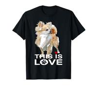 Chihuahua pelo largo Esto es amor Chiwawa Dog Lover Camiseta