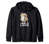 Chihuahua pelo largo Esto es amor Chiwawa Dog Lover Sudadera con Capucha