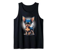 Chihuahua Perro Cachorro Mascota Lindo Animal Raza Canino Amante Dueño Camiseta sin Mangas