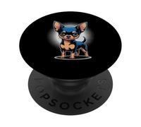 Chihuahua Perro Cachorro Mascota Lindo Animal Raza Canino Amante Dueño PopSockets PopGrip Adhesivo