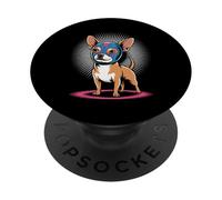 Chihuahua Perro Cachorro Mascota Lindo Animal Raza Canino Amante Dueño PopSockets PopGrip Adhesivo