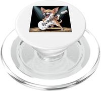 Chihuahua Perro Jugando Guitarra Star Rock and Roll Chihuahua PopSockets PopGrip para MagSafe