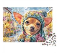 Chihuahua Puzle 1000 Piezas - Reto para Mentes Inquietas, Encaje Preciso, Decoración, 52x38cm/1000pcs