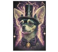 Chihuahua - Puzzle de madera para niños, 1000 piezas, juego de educación motriz fina y concentración, 78 x 53 cm