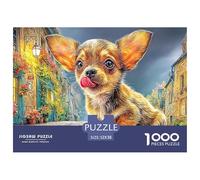 Chihuahua Puzzle para Adultos Desafío Mental con Alma De Obra De Arte Excepcional, Diseñado para Adultos Y Niños Desde 14 Años 52x38cm/1000pcs
