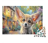 Chihuahua Puzzles 1000 Pieza para Adultos Chihuahua Bright Town Puzzles Desafiantes for The Whole para Mujeres, Regalos para Hombres Cartón 100% Reciclado Decoración del Hogar 70x50cm/1000pcs