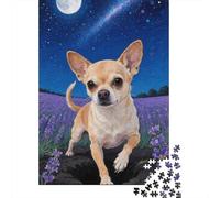 Chihuahua Puzzles Pour Adultes 1000 Pièces Jeu Éducatif Jouets Défi Artisanat Cadeau Famille Décor À La Maison Jeu D'adresse Pour Toute La Famille 1000pcs (75x50cm)