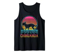 Chihuahua Retro Vintage 70s 80s Style Funny Dog Lover Camiseta sin Mangas