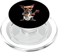 Chihuahua Rocker Dog Guitarra Eléctrica PopSockets PopGrip para MagSafe