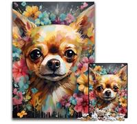 Chihuahua - Rompecabezas de cartón para Adultos 1000 Piezas, desafiante Rompecabezas para Adolescentes, diversión Familiar, 26x38cm/10,23x14,96 Pulgadas