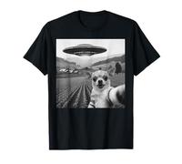 Chihuahua UFO Meme - Divertido Selfie Gráfico Chihuahua con OVNI Camiseta