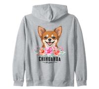 Chihuahua with Flowers Dog Mom Cute Pet Owner Lover Sudadera con Capucha