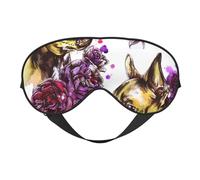 chihuahua y rosa, Cubreojos completos Antifaz bloqueador de luz Antifaz para dormir Antifaz suave con los ojos vendados Noche