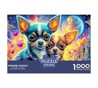 ChihuahuaLove 1000 Piece Adults Puzzle Kids Age Games Puzzle Game Difficult Impossible Challenging & Brainteasing 38x26cm/1000pcs