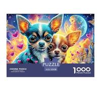 ChihuahuaLove 1000 Piece Adults Puzzle Kids Age Gifts Gifts Birthday Home Decoration Challenge High Difficulty 52x38cm/1000pcs