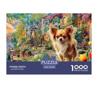 Chihuahuas en Village Puzzle para Adultos Rompecabezas Imposible, Multicolor Y Único - El Regalo Original para Una Navidad Inolvidable, Recomendado Desde 14 Años 70x50cm/1000pcs