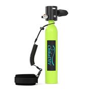 CHIKADIV 0.5L Botella Aire Buceo Mini Botella Buceo para Buceador Respirador Subacuático para Viajes Buceo Equipo de Buceo para Nadar Rescate(A Verde)