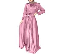 chilaba árabe Mujer Vestido Mujer Musulmán De Oración Manga Larga Ramadán Vestido Islamic Abaya Turquía musulmán Ramadán Prenda De Oración Túnica para Mujer Burka