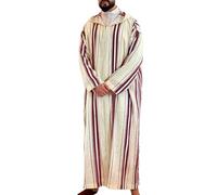 Chilaba Hombre: Ropa Mujer Musulmana Oración Islámico Talla Grande Abaya Musulmana Disfraz De Jeque Arabe Casual Tunica Dubai Disfraz Hindu Disfraz Arabe Sueltas Algodón Manga Larga