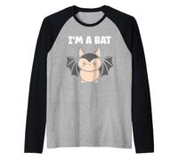 Child Animals Bats Cute Bird Minimalist Funny I'm a Bat Camiseta Manga Raglan