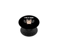 Child Animals Bats Cute Bird Minimalist Funny I'm a Bat PopSockets PopGrip Adhesivo