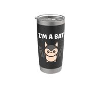 Child Animals Bats Cute bird minimalist funny i'm a Bat Vaso térmico de acero inoxidable de doble pared