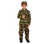 Child Army Military Camouflage Fancy Dress Costume (10-12 years)