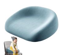 Child Booster Seat, 35 x 38 x 6 cm, Portable Increasing Cushion, Ajustable Straps, Antideslizante Bottom, Destacable Cotton Cover to Boys and Girls, Excelente para Dining and Travel, Gris