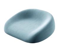 Child Booster Seat, Portable Cushion, Ajustable Straps, Sin Libro, Bottom, Detachable Cotton Cover Compact Size, Travel and Daily Use for Boys, Girls, 35 x 38 x 6 cm Gris Azul