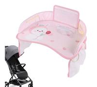 Child Car Seat Dining Table - 14.96x12.2 Inches Car Seat Travel Trays for | Cars Seats Travel Trays | Traveling Kid's Auto Seats Tray | Foldable Design Lap Desk Organizer