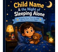 Child Name & the Night of Sleeping Alone: A Courage-Building Bedtime Story to Help Kids Overcome Nighttime Fears: A Gentle Sleep Story for Kids Who Feel Scared at Night