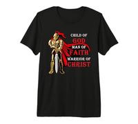 Child of God - Man of Faith - Warrior of Christ Christian Camiseta Premium