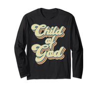 Child of God Retro Religious Christian Design Manga Larga
