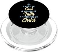 Child of God Women Faith Warrior Christ Jesus Christian Gift PopSockets PopGrip para MagSafe